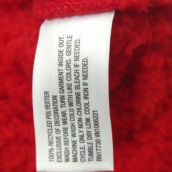 NEW! Women's Wondershop Faux Shearling Matching Family Half Zip Pullover, Red - Picture 11 of 14